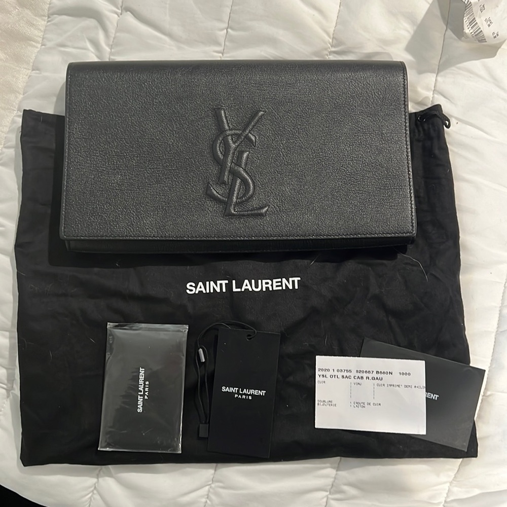Saint Laurent Leather Clutch